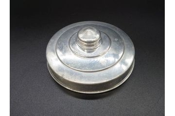 戦前　大正〜昭和初期　エレガントな雰囲気のあめや瓶(菓子瓶、砂糖壷、キャンディーポット、ガラス瓶、ガラスビン、蓋(フタ)付き、ペロペロ、飴屋)(R-076771)