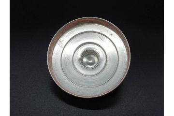 戦前　大正〜昭和初期　エレガントな雰囲気のあめや瓶(菓子瓶、砂糖壷、キャンディーポット、ガラス瓶、ガラスビン、蓋(フタ)付き、ペロペロ、飴屋)(R-076771)