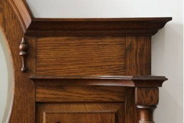 イギリスアンティーク　美品　オーク材　クラシカルな佇まいが魅力的なミラーバックチェスト(サイドボード、ドレッシングチェスト、引き出し、鏡、英国)(R-076772)