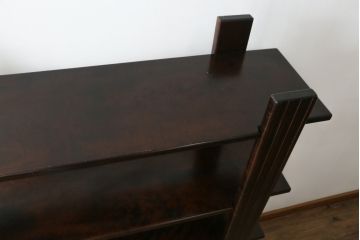 中古　美品!!　星野民藝(星野民芸)　シンプルでスタイリッシュなデザインが目を惹く飾り棚(シェルフ、オープンラック、本棚)(R-076778)