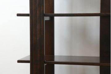 中古　美品!!　星野民藝(星野民芸)　シンプルでスタイリッシュなデザインが目を惹く飾り棚(シェルフ、オープンラック、本棚)(R-076778)