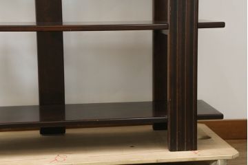 中古　美品!!　星野民藝(星野民芸)　シンプルでスタイリッシュなデザインが目を惹く飾り棚(シェルフ、オープンラック、本棚)(R-076778)