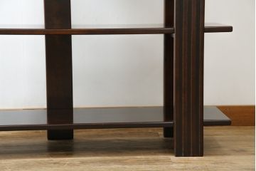 中古　美品!!　星野民藝(星野民芸)　シンプルでスタイリッシュなデザインが目を惹く飾り棚(シェルフ、オープンラック、本棚)(R-076778)