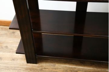 中古　美品!!　星野民藝(星野民芸)　シンプルでスタイリッシュなデザインが目を惹く飾り棚(シェルフ、オープンラック、本棚)(R-076778)