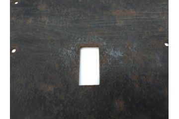 アンティーク雑貨　経年を感じる風合いが良い味を醸し出す蔵戸の錠前金具(ディスプレイ雑貨、蔵戸パーツ)(R-076782)