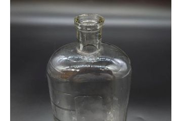 大正〜昭和初期　時代を重ねた味わいのあるボトル瓶5点セット(ガラスビン、ガラス瓶、硝子、薬瓶、花瓶、花入、花器)(R-076787)