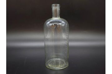 大正〜昭和初期　時代を重ねた味わいのあるボトル瓶5点セット(ガラスビン、ガラス瓶、硝子、薬瓶、花瓶、花入、花器)(R-076787)