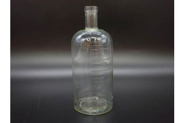 大正〜昭和初期　時代を重ねた味わいのあるボトル瓶5点セット(ガラスビン、ガラス瓶、硝子、薬瓶、花瓶、花入、花器)(R-076787)