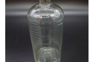 大正〜昭和初期　時代を重ねた味わいのあるボトル瓶5点セット(ガラスビン、ガラス瓶、硝子、薬瓶、花瓶、花入、花器)(R-076787)