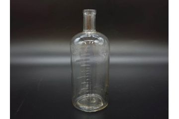 大正〜昭和初期　時代を重ねた味わいのあるボトル瓶5点セット(ガラスビン、ガラス瓶、硝子、薬瓶、花瓶、花入、花器)(R-076787)