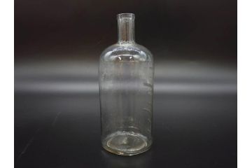 大正〜昭和初期　時代を重ねた味わいのあるボトル瓶5点セット(ガラスビン、ガラス瓶、硝子、薬瓶、花瓶、花入、花器)(R-076787)