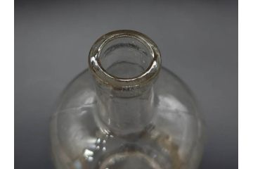 大正〜昭和初期　時代を重ねた味わいのあるボトル瓶5点セット(ガラスビン、ガラス瓶、硝子、薬瓶、花瓶、花入、花器)(R-076787)