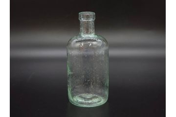大正〜昭和初期　時代を重ねた味わいのあるボトル瓶5点セット(ガラスビン、ガラス瓶、硝子、薬瓶、花瓶、花入、花器)(R-076787)
