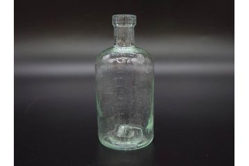 大正〜昭和初期　時代を重ねた味わいのあるボトル瓶5点セット(ガラスビン、ガラス瓶、硝子、薬瓶、花瓶、花入、花器)(R-076787)