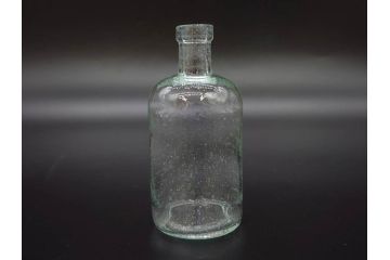 大正〜昭和初期　時代を重ねた味わいのあるボトル瓶5点セット(ガラスビン、ガラス瓶、硝子、薬瓶、花瓶、花入、花器)(R-076787)