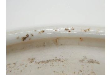 江戸期　染付　約38cm　1尺2寸　繊細な線描きが美しい深鉢(大鉢、和皿、和食器、一尺二寸)(R-076790)