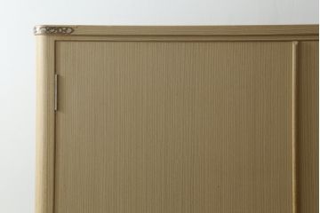 中古　伝統工芸士　松永修一作　柔らかな木の色味が魅力的な加茂総桐箪笥(胴丸、総桐たんす、衣装箪笥、着物箪笥、和タンス、引き出し)(R-076797)