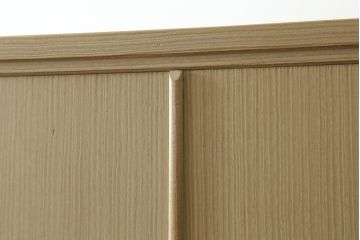 中古　伝統工芸士　松永修一作　柔らかな木の色味が魅力的な加茂総桐箪笥(胴丸、総桐たんす、衣装箪笥、着物箪笥、和タンス、引き出し)(R-076797)