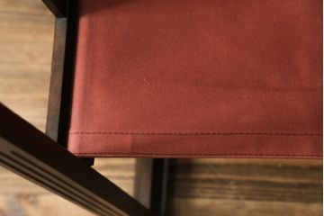 和製アンティーク　山葉(ヤマハ・日本楽器)　和モダンテイストにぴったり!上質なフォールディングチェア(文化椅子、折りたたみ式チェア、折り畳み、アームチェア、イス)(R-076798)