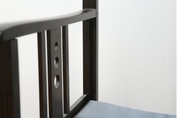 和製アンティーク　山葉(ヤマハ・日本楽器)　和モダンテイストな空間づくりにおすすめの折り畳み式ロッキングチェア(文化椅子、フォールディングチェア、アームチェア、揺り椅子、イス)(R-076799)