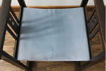 和製アンティーク　山葉(ヤマハ・日本楽器)　和モダンテイストな空間づくりにおすすめの折り畳み式ロッキングチェア(文化椅子、フォールディングチェア、アームチェア、揺り椅子、イス)(R-076799)