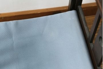 和製アンティーク　山葉(ヤマハ・日本楽器)　和モダンテイストな空間づくりにおすすめの折り畳み式ロッキングチェア(文化椅子、フォールディングチェア、アームチェア、揺り椅子、イス)(R-076799)