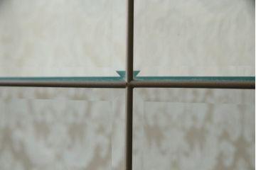 中古　イタリア高級輸入家具　MASETTI(マセッティ)　美しい象嵌入りのキャビネット(収納棚、戸棚、食器棚、カップボード、飾り棚、キュリオケース、店舗什器)(R-076802)