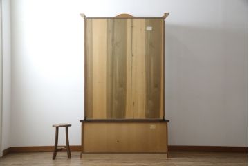 中古　イタリア高級輸入家具　MASETTI(マセッティ)　美しい象嵌入りのキャビネット(収納棚、戸棚、食器棚、カップボード、飾り棚、キュリオケース、店舗什器)(R-076802)