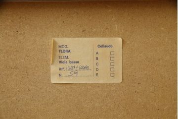 中古　イタリア高級輸入家具　MASETTI(マセッティ)　美しい象嵌入りのキャビネット(収納棚、戸棚、食器棚、カップボード、飾り棚、キュリオケース、店舗什器)(R-076802)