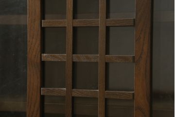中古　民芸家具　和光　ナラ材　落ち着いた佇まいが魅力的なサイドボード(サイドキャビネット、食器棚、収納棚、戸棚)(R-076804)