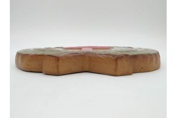 戦前　陶器　レトロな雰囲気がどこか懐かしさを感じる郵便局看板(鏝絵、こてえ、レリーフ、ディスプレイ、郵便マーク)(R-076805)