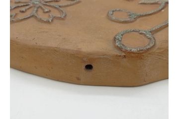戦前　陶器　レトロな雰囲気がどこか懐かしさを感じる郵便局看板(鏝絵、こてえ、レリーフ、ディスプレイ、郵便マーク)(R-076805)