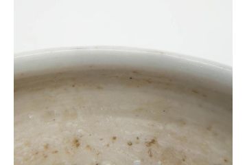 江戸後期　古伊万里　成化年製　微塵唐草文染付　約15cm　5寸　繊細な線描きが見事ななます皿5枚セット(みじんからくさ、中皿、和皿、和食器、五寸)(R-076810)