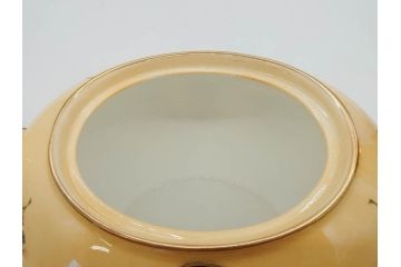 イギリス　EYNSLEY(エインズレイ)　オーチャードゴールド　優雅なティータイムにおすすめのティーポット(スティル・ライフ・フルーツ、洋食器、英国)(R-076813)