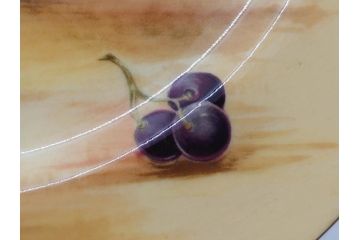 イギリス　EYNSLEY(エインズレイ)　オーチャードゴールド　約21cm　食卓を彩る華やかなプレート4枚セット(スティル・ライフ・フルーツ、洋食器、英国)(R-076814)