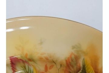 イギリス　EYNSLEY(エインズレイ)　オーチャードゴールド　約21cm　食卓を彩る華やかなプレート4枚セット(スティル・ライフ・フルーツ、洋食器、英国)(R-076814)