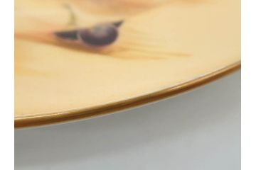 イギリス　EYNSLEY(エインズレイ)　オーチャードゴールド　約21cm　食卓を彩る華やかなプレート4枚セット(スティル・ライフ・フルーツ、洋食器、英国)(R-076814)