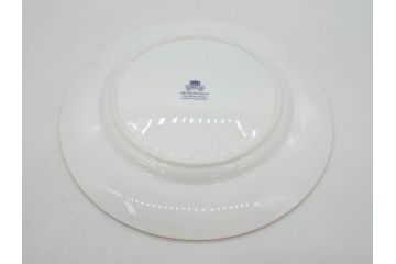 イギリス　EYNSLEY(エインズレイ)　オーチャードゴールド　約21cm　食卓を彩る華やかなプレート4枚セット(スティル・ライフ・フルーツ、洋食器、英国)(R-076814)