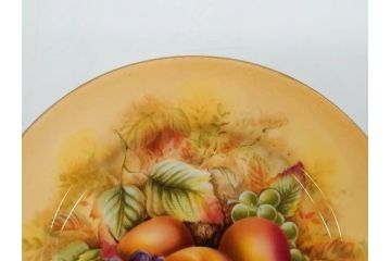 イギリス　EYNSLEY(エインズレイ)　オーチャードゴールド　約16cm　食卓を彩る華やかなプレート5枚セット(スティル・ライフ・フルーツ、洋食器、英国)(R-076815)