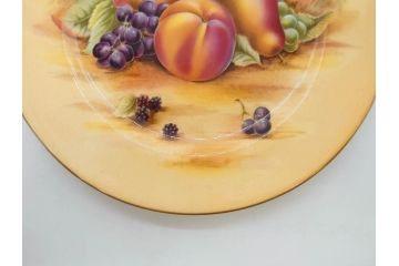 イギリス　EYNSLEY(エインズレイ)　オーチャードゴールド　約16cm　食卓を彩る華やかなプレート5枚セット(スティル・ライフ・フルーツ、洋食器、英国)(R-076815)