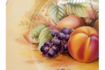 イギリス　EYNSLEY(エインズレイ)　オーチャードゴールド　約16cm　食卓を彩る華やかなプレート5枚セット(スティル・ライフ・フルーツ、洋食器、英国)(R-076815)