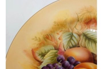 イギリス　EYNSLEY(エインズレイ)　オーチャードゴールド　約16cm　食卓を彩る華やかなプレート5枚セット(スティル・ライフ・フルーツ、洋食器、英国)(R-076815)
