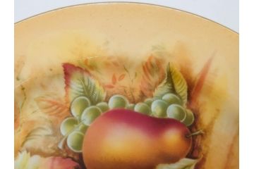 イギリス　EYNSLEY(エインズレイ)　オーチャードゴールド　約16cm　食卓を彩る華やかなプレート5枚セット(スティル・ライフ・フルーツ、洋食器、英国)(R-076815)