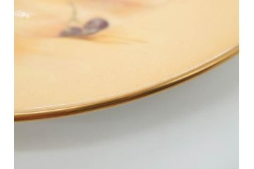 イギリス　EYNSLEY(エインズレイ)　オーチャードゴールド　約16cm　食卓を彩る華やかなプレート5枚セット(スティル・ライフ・フルーツ、洋食器、英国)(R-076815)
