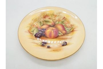 イギリス　EYNSLEY(エインズレイ)　オーチャードゴールド　約16cm　食卓を彩る華やかなプレート5枚セット(スティル・ライフ・フルーツ、洋食器、英国)(R-076815)