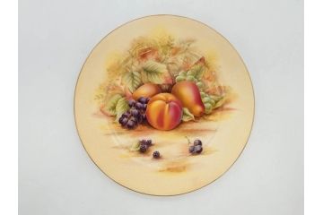 イギリス　EYNSLEY(エインズレイ)　オーチャードゴールド　約16cm　食卓を彩る華やかなプレート5枚セット(スティル・ライフ・フルーツ、洋食器、英国)(R-076815)