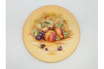 イギリス　EYNSLEY(エインズレイ)　オーチャードゴールド　約16cm　食卓を彩る華やかなプレート5枚セット(スティル・ライフ・フルーツ、洋食器、英国)(R-076815)