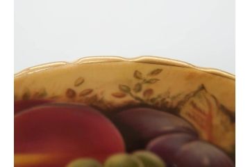 イギリス　EYNSLEY(エインズレイ)　オーチャードゴールド　食卓を彩る華やかなティーカップ&ソーサー5客セット(C&S、スティル・ライフ・フルーツ、洋食器、英国)(R-076816)