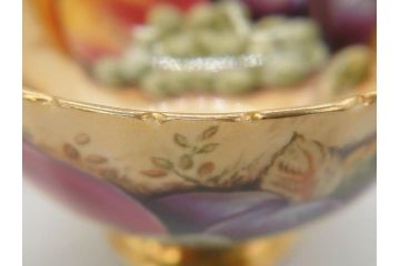 イギリス　EYNSLEY(エインズレイ)　オーチャードゴールド　食卓を彩る華やかなティーカップ&ソーサー5客セット(C&S、スティル・ライフ・フルーツ、洋食器、英国)(R-076816)