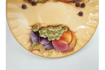 イギリス　EYNSLEY(エインズレイ)　オーチャードゴールド　食卓を彩る華やかなティーカップ&ソーサー5客セット(C&S、スティル・ライフ・フルーツ、洋食器、英国)(R-076816)
